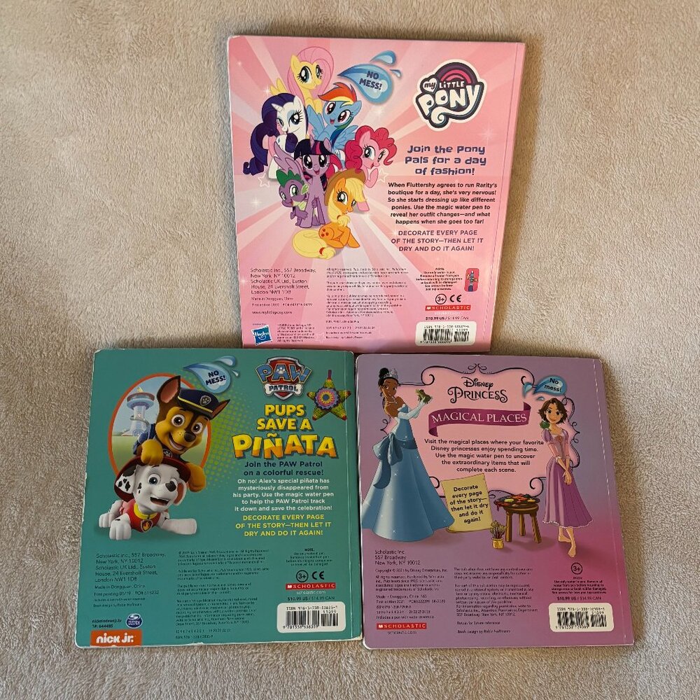 Set of 3 Scholastic WATER WONDER Books for Ages 3+ Years - Picture 2 of 2